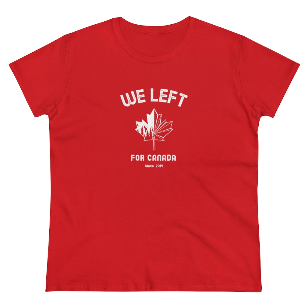 T-shirt femme We Left - Feuille - Personnalisable