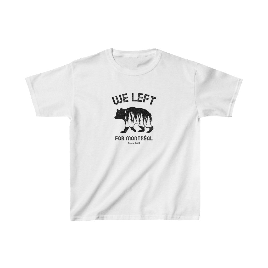T-shirt enfant unisex We Left - Ours Nature - Personnalisable