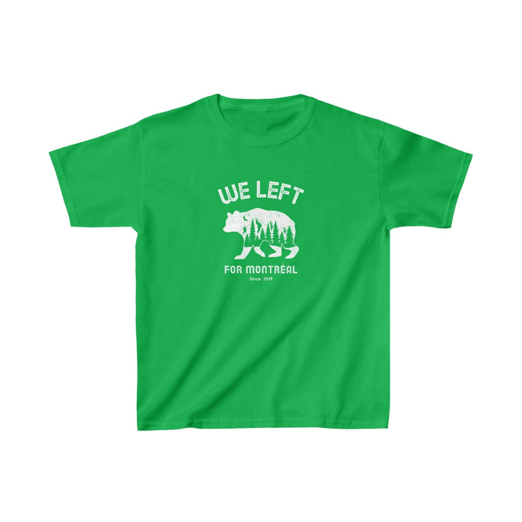 T-shirt enfant unisex We Left - Ours Nature - Personnalisable