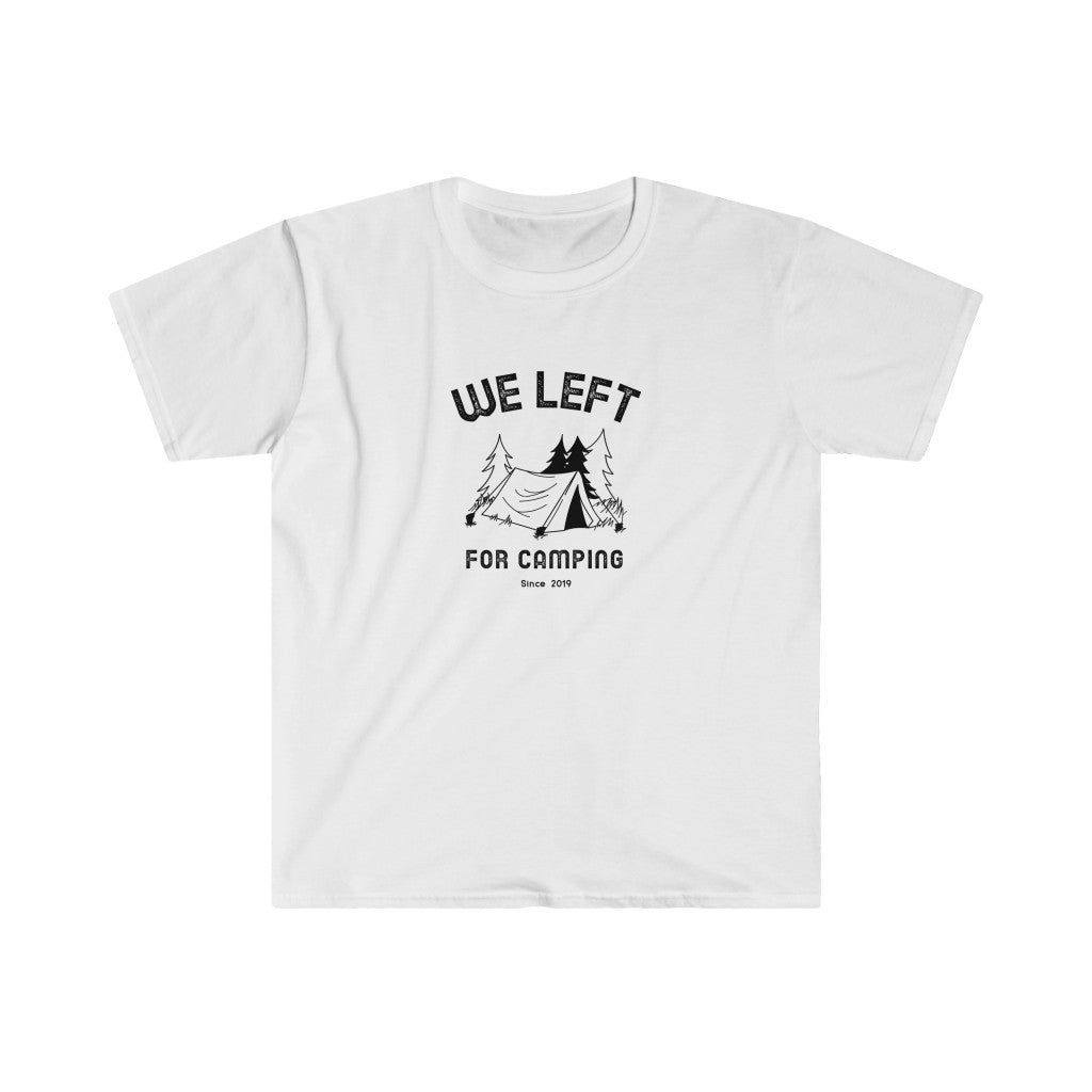 T-shirt homme We Left - Camping - Personnalisable
