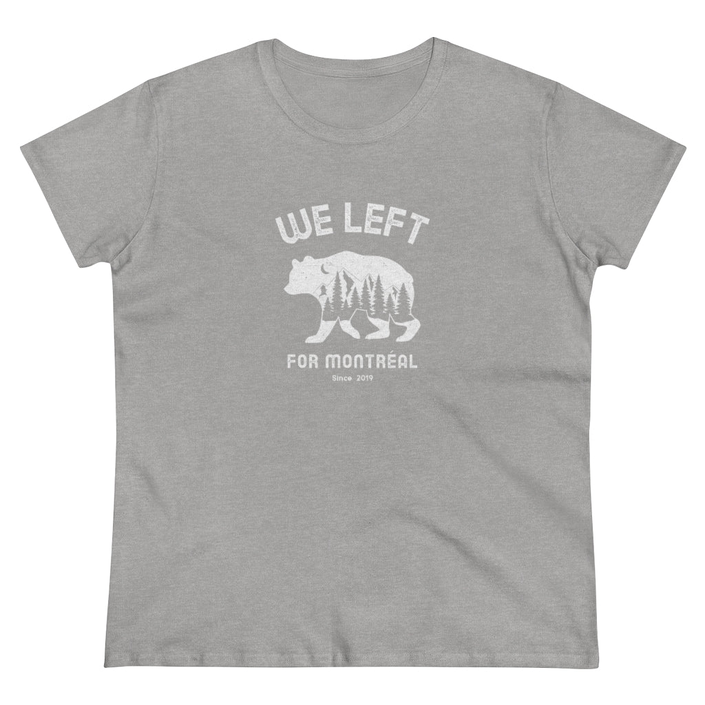 T-shirt femme We Left - Ours nature - Personnalisable