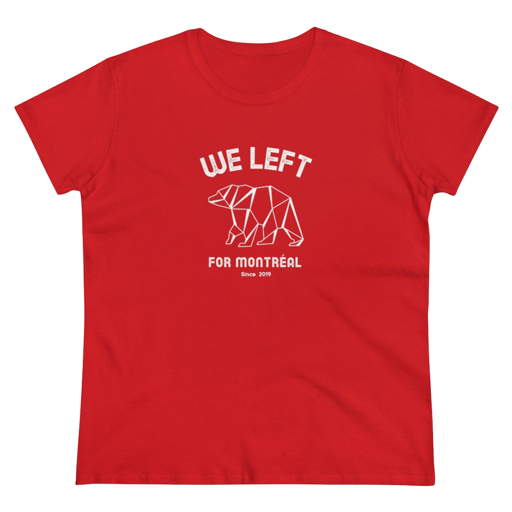 T-shirt femme We Left - Ours Origami - Personnalisable