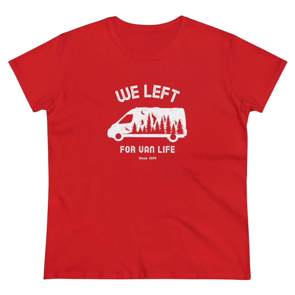 T-shirt femme We Left - Van Life - Personnalisable