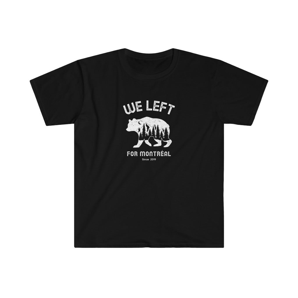 T-shirt homme We Left - Ours Nature - Personnalisable