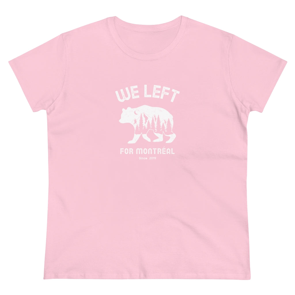 T-shirt femme We Left - Ours nature - Personnalisable