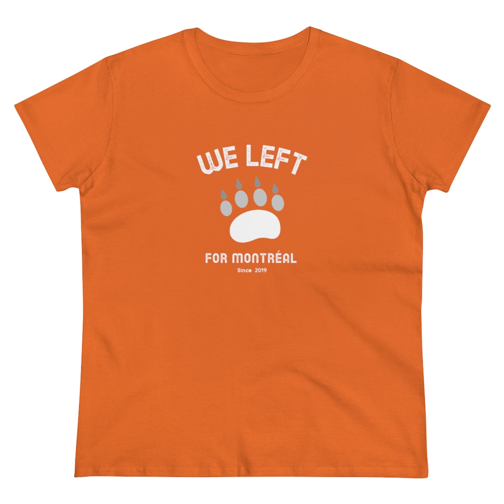 T-shirt femme We Left - Patte d'ours - Personnalisable