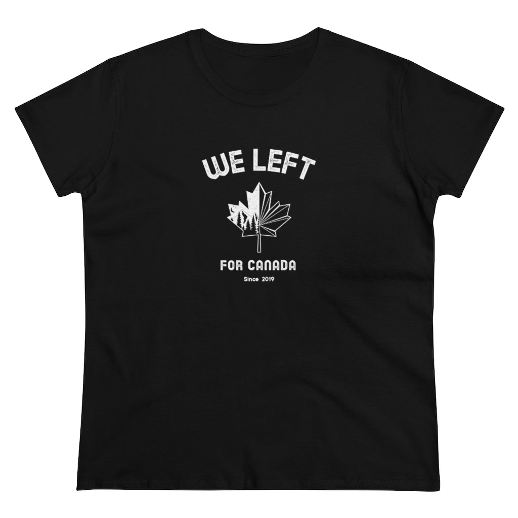 T-shirt femme We Left - Feuille - Personnalisable