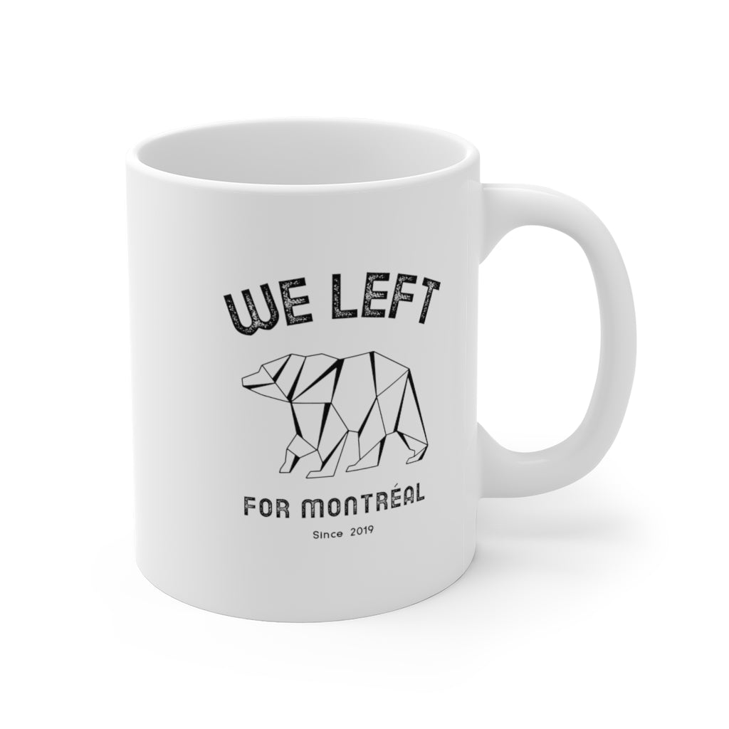 Mug We left - Ours Origami - personnalisable