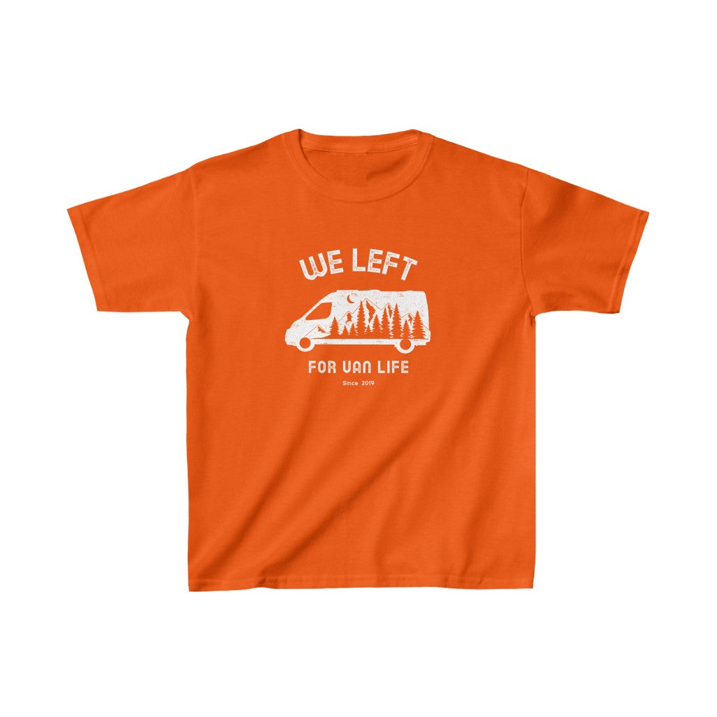 T-shirt enfant unisex We Left - Van Life - Personnalisable