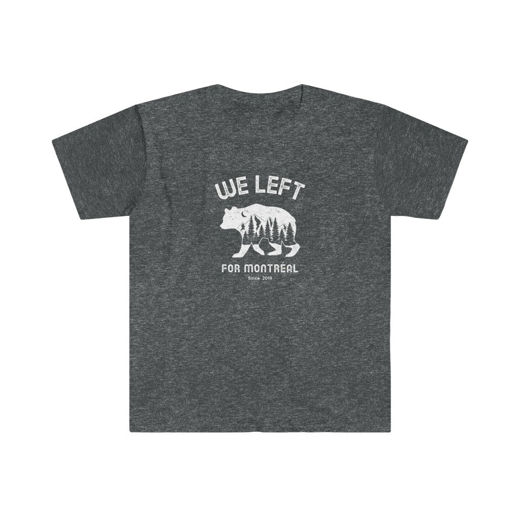T-shirt homme We Left - Ours Nature - Personnalisable