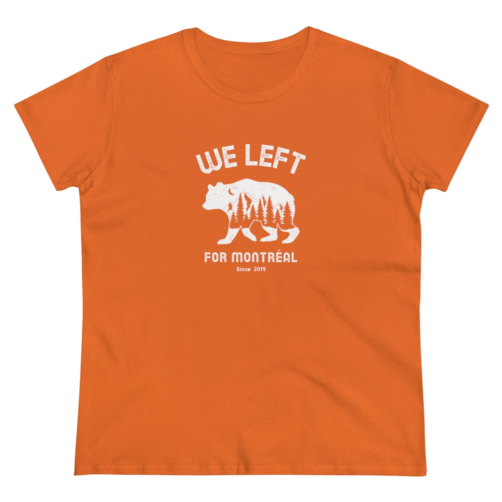 T-shirt femme We Left - Ours nature - custom Zepto