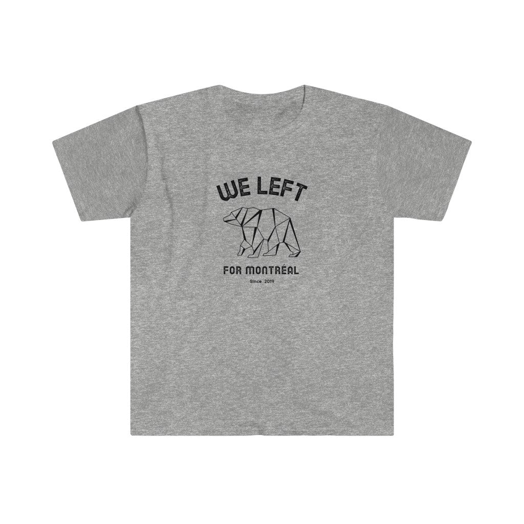 T-shirt homme We Left - Ours Origami - Personnalisable