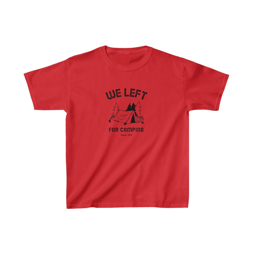 T-shirt enfant unisex We Left - Camping - Personnalisable