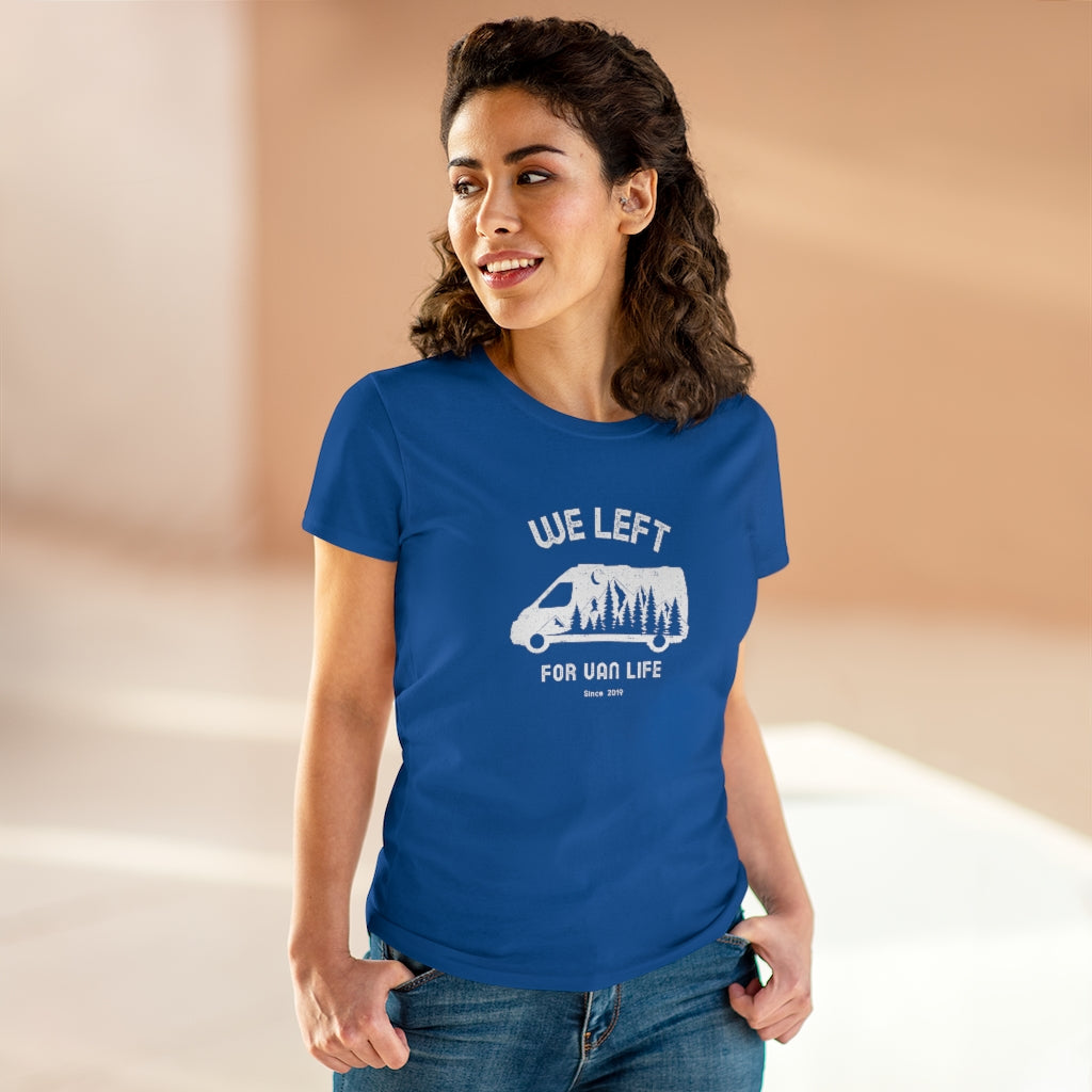 T-shirt femme We Left - Van Life - Personnalisable