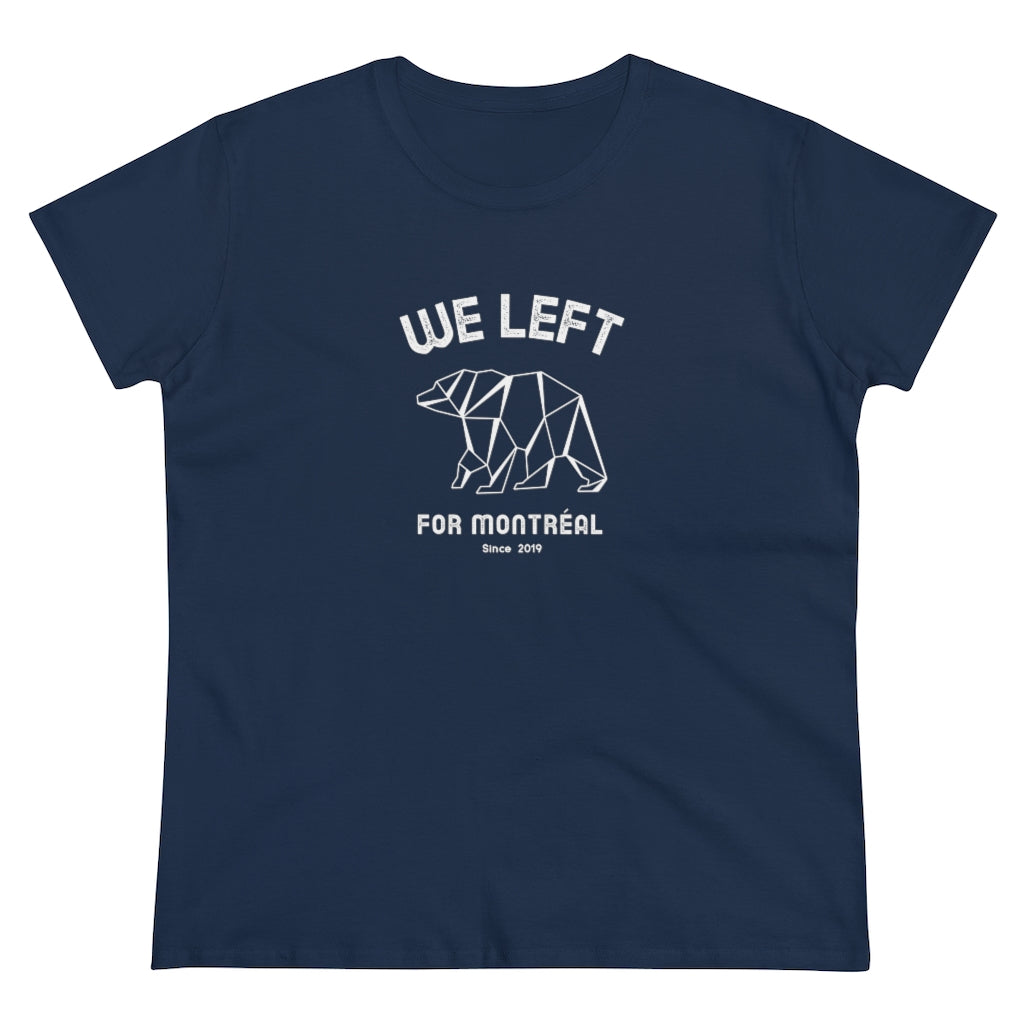 T-shirt femme We Left - Ours Origami - Personnalisable