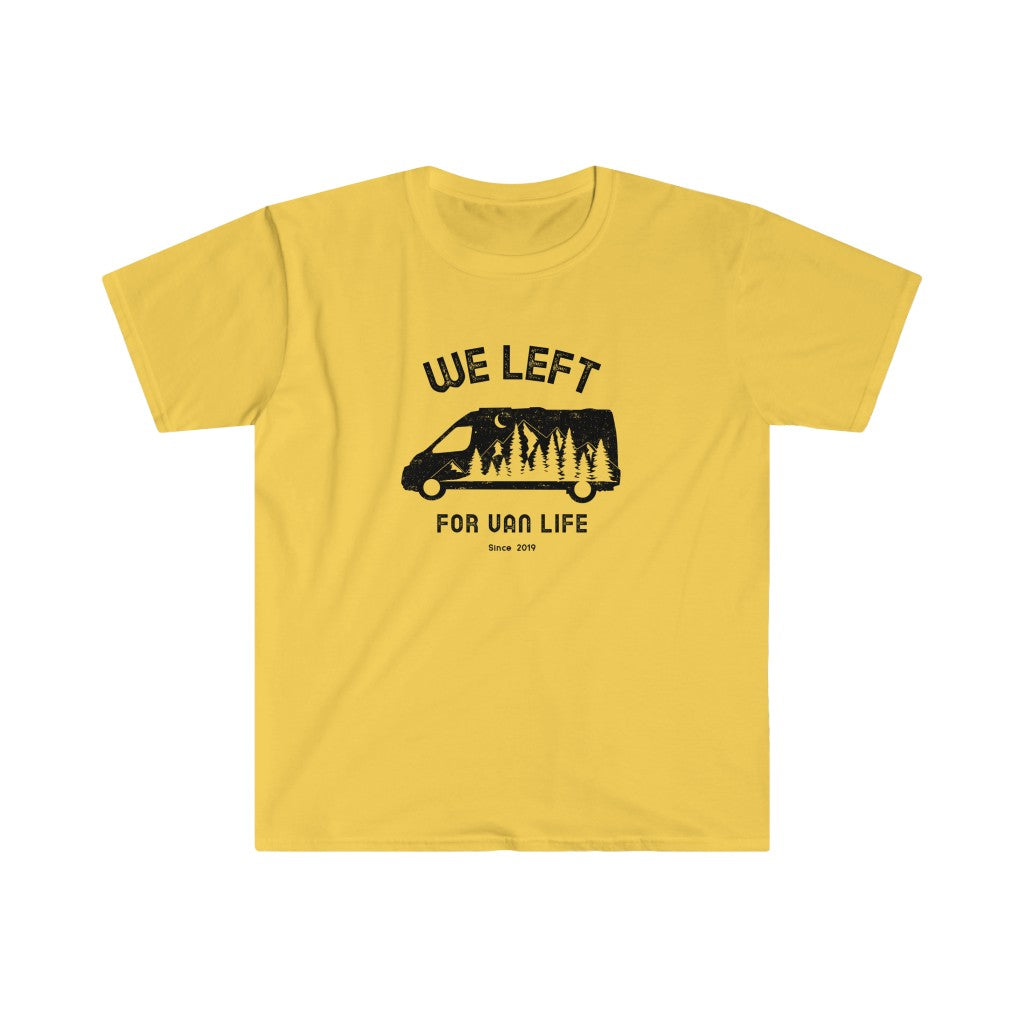 T-shirt homme We Left - Van Life - Personnalisable