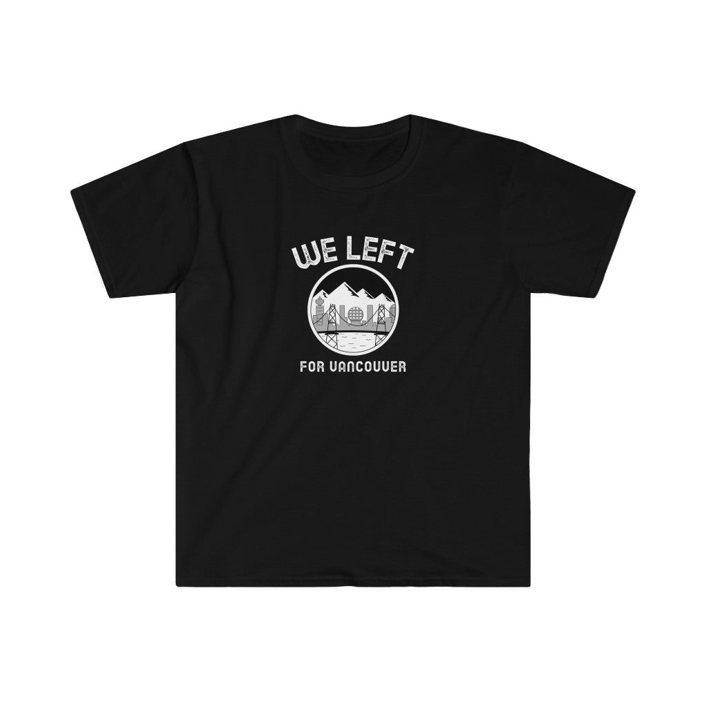 T-shirt homme We Left - Vancouver - Personnalisable