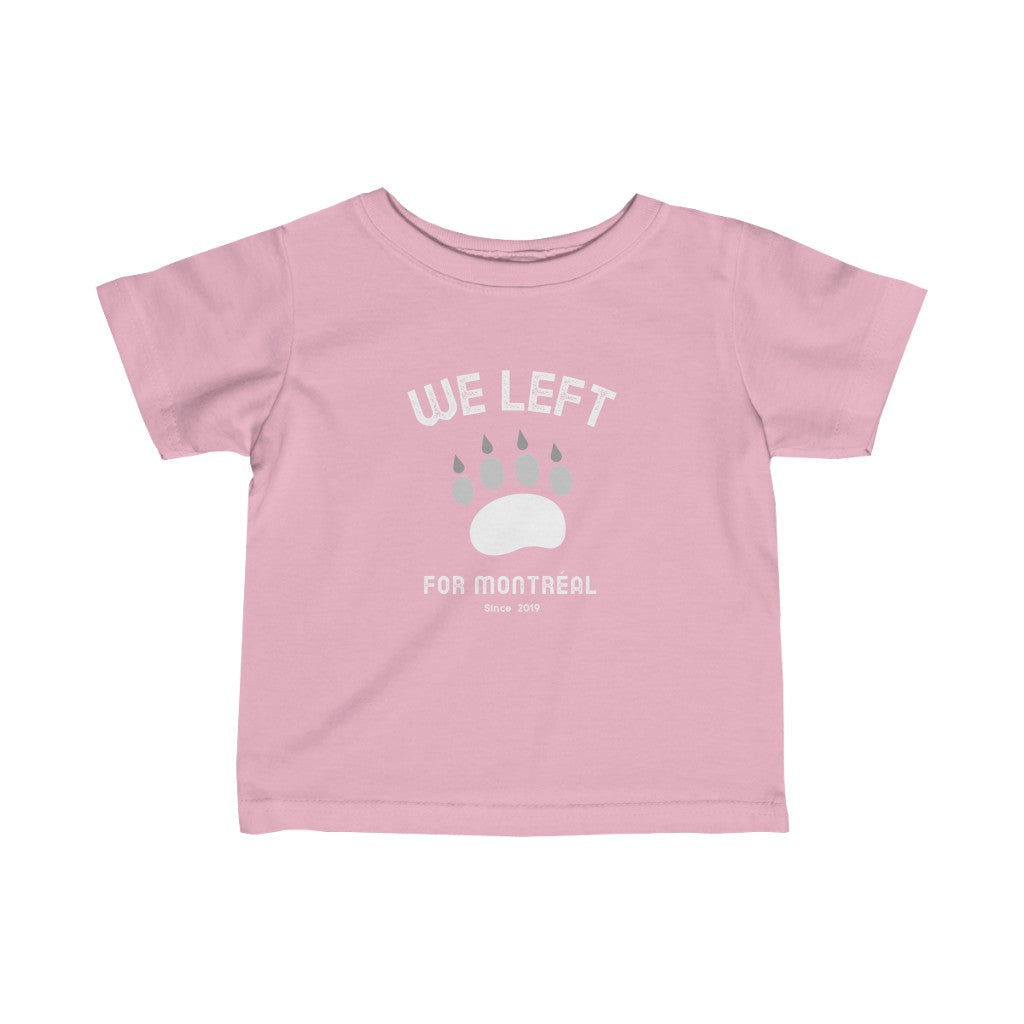 T-shirt bébé We Left - Patte d'Ours - Personnalisable