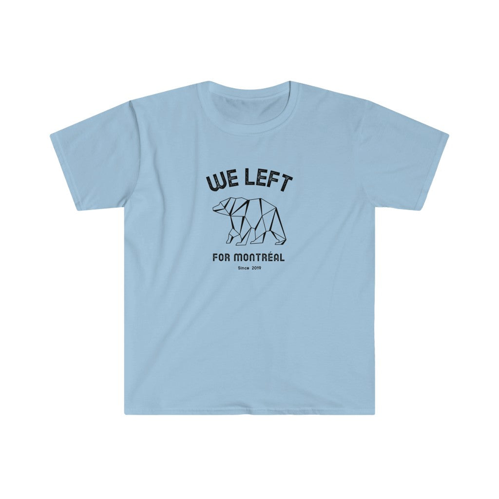 T-shirt homme We Left - Ours Origami - Personnalisable