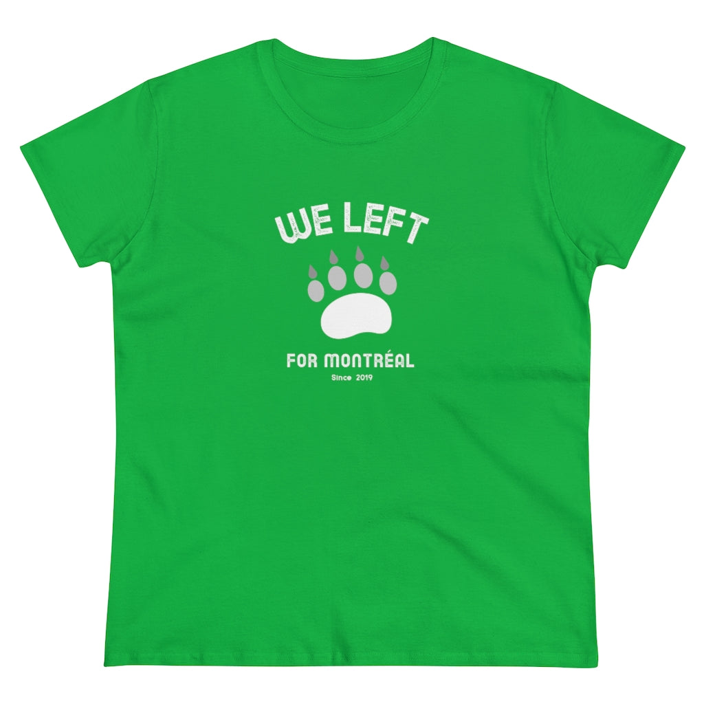 T-shirt femme We Left - Patte d'ours - Personnalisable